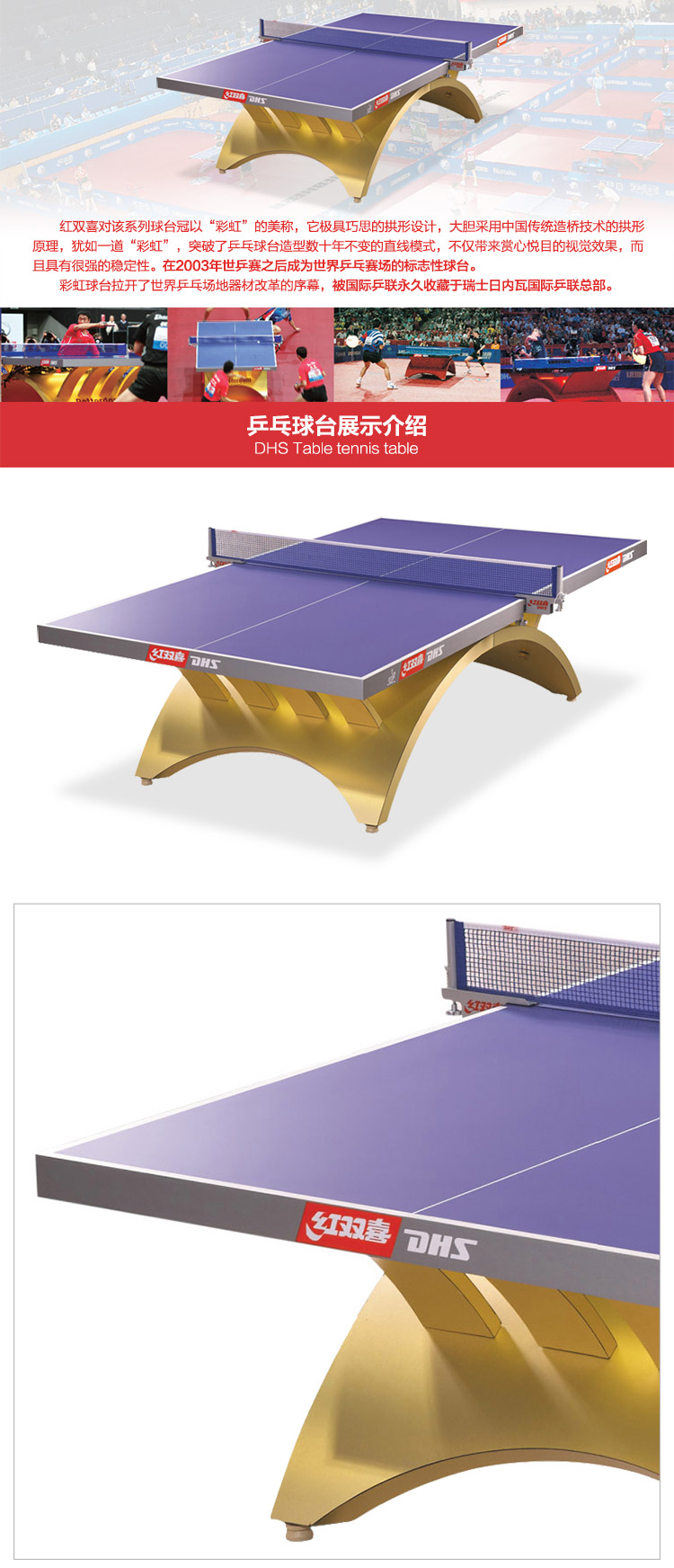 金彩虹乒乓球台_红双喜乒乓球桌_比赛专用乒乓球台-广西333体育健身器材有限公司
