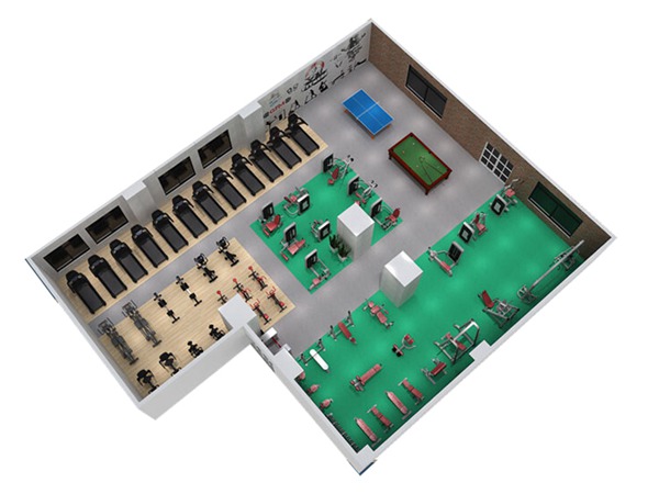 1000平方健身房配置方案-广西333体育健身器材有限公司 1000平方健身房配置方案-广西333体育健身器材有限公司