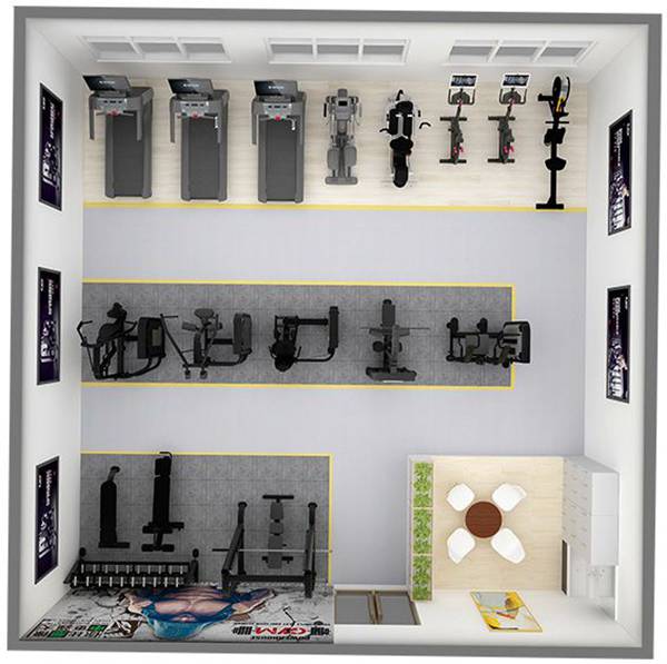 100平方健身房配置方案-广西333体育健身器材有限公司 100平方健身房配置方案-广西333体育健身器材有限公司