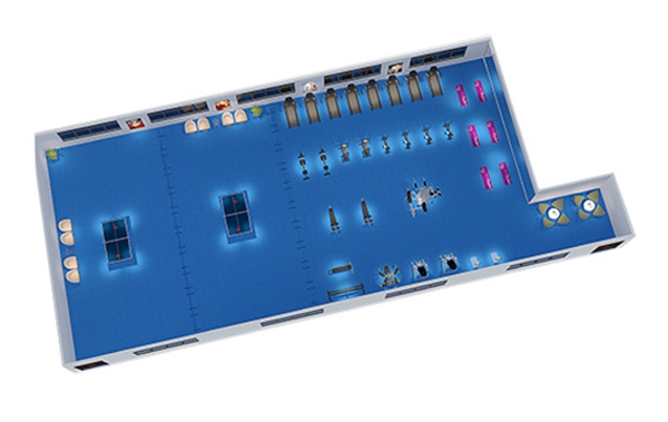 150平方健身房配置方案-广西333体育健身器材有限公司