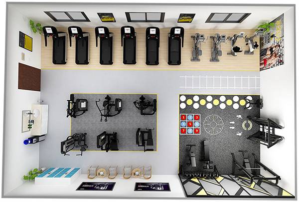 120平方健身房配置方案-广西333体育健身器材有限公司 120平方健身房配置方案-广西333体育健身器材有限公司