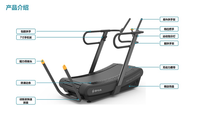 333SH-T901Z无动力跑步机-广西333体育健身器材有限公司